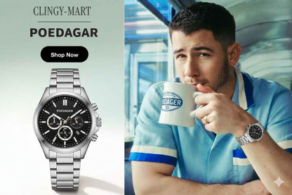 "Poedagar" Luxury Stainless Steel Watch